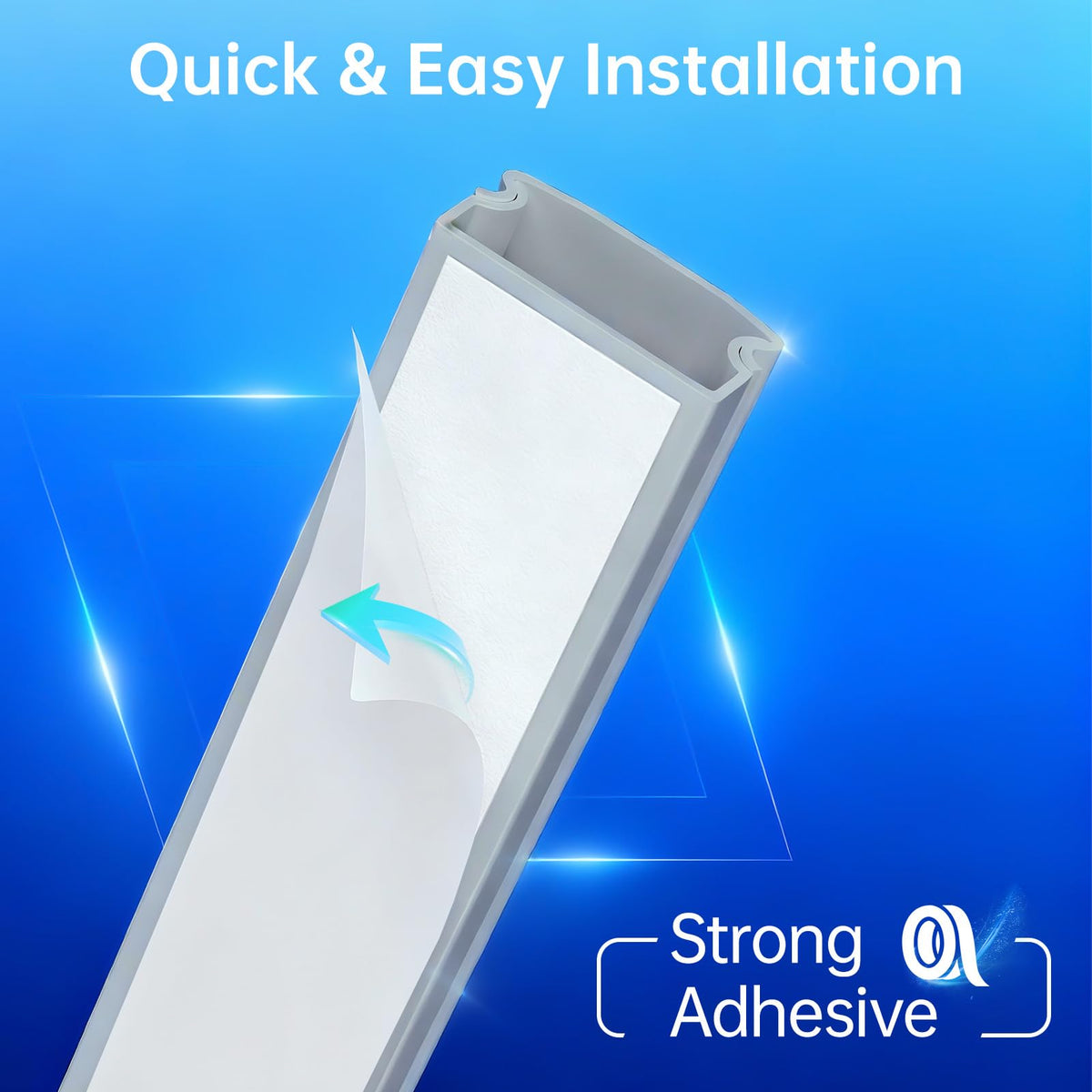 Delamu cuttable PVC raceway adapts to any length.
