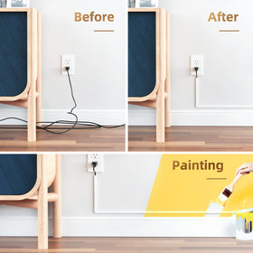 Delamu cord hider no-drill install allows easy home setup