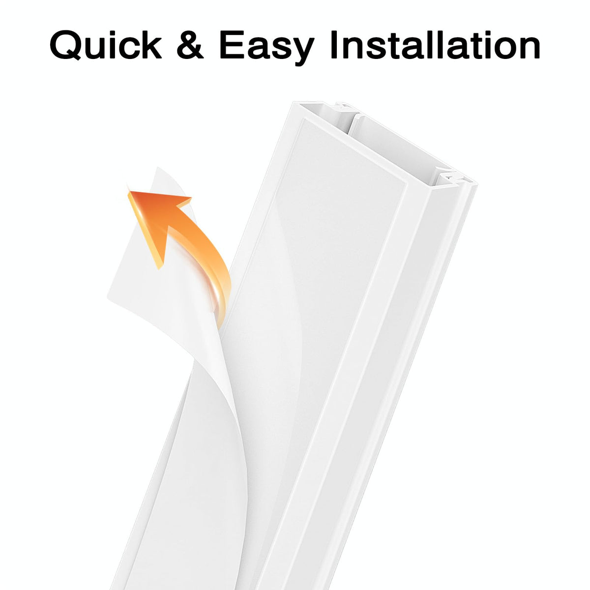 Delamu cord hider PVC material offers durability for daily cable management.