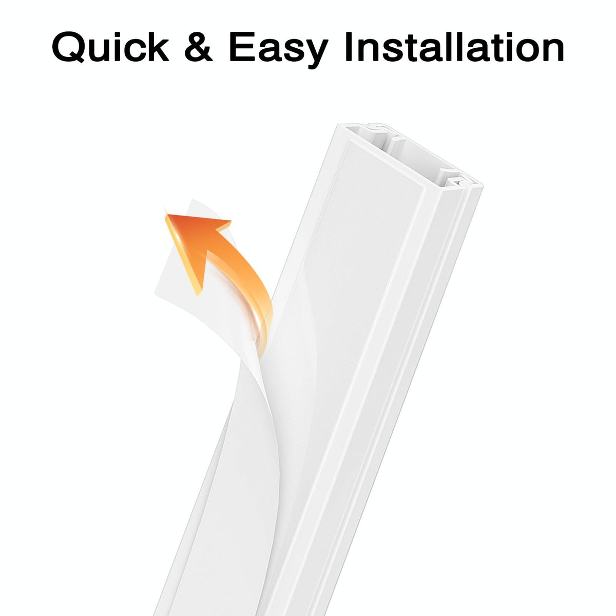 Delamu cord hider PVC material is sturdy and durable for long-term use.