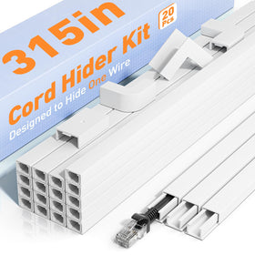 Delamu cord hider wall cable cover hides messy TV cords