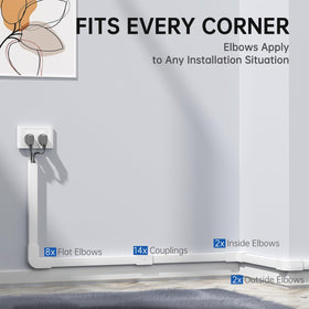 Delamu couplings and connectors displayed to show flexible installation options