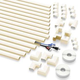 Double-sided tape for quick beige cord hider installation