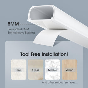 Delamu easy installation hides cables without professional help