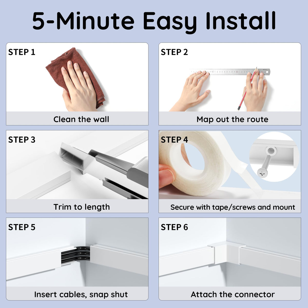 Delamu quick installation tools enable fast setup with two mounting options.