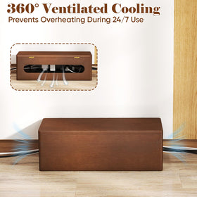 Delamu floor and under desk cord box hides cables for a tidy living space