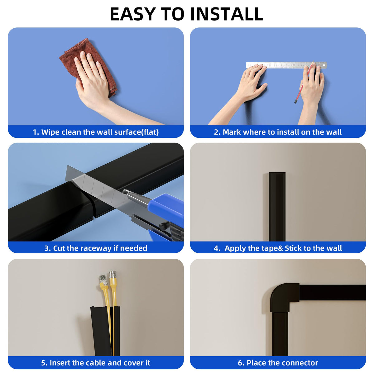 Delamu wires hidden behind furniture for a cleaner space.