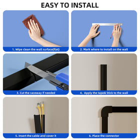 Delamu wires hidden behind furniture for a cleaner space.