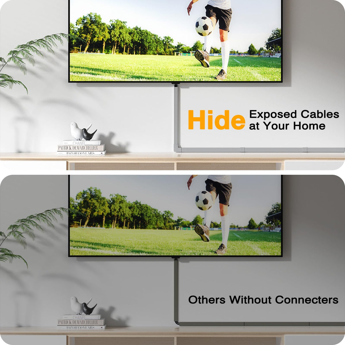 Delamu open channel with multiple cables organized and protected