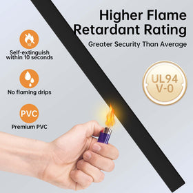 Delamu low-profile wall cable raceway delivers a sleek look.