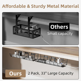 Delamu multi-purpose desk cord organizer stores cables, stationery, and gadgets neatly