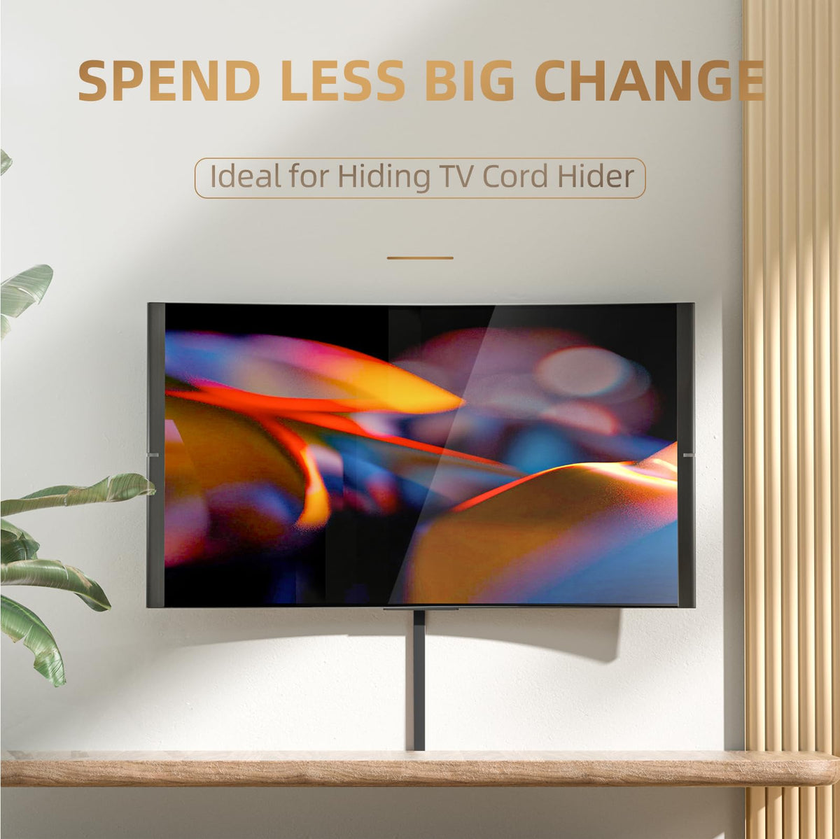 Delamu cord hider is paintable to blend with home decor.