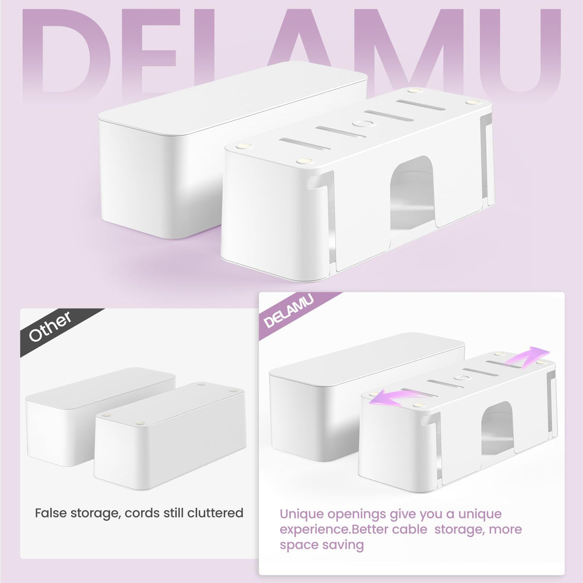 Delamu pet-friendly cord hider protects kids and pets from exposed wires.