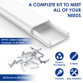 Delamu pre-drilled holes and included screws displayed for easy, fast installation