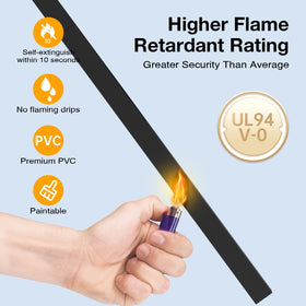 Delamu profile next to ruler showing 0.55 by 0.4 inch slim fit