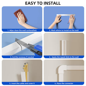 Delamu safely organized space hides cords, reducing trip hazards at home.