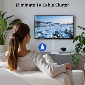 Delamu seamless cable management kit turns clutter into a tidy living space.