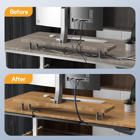 Delamu total length 62.8 inches for extensive cable management