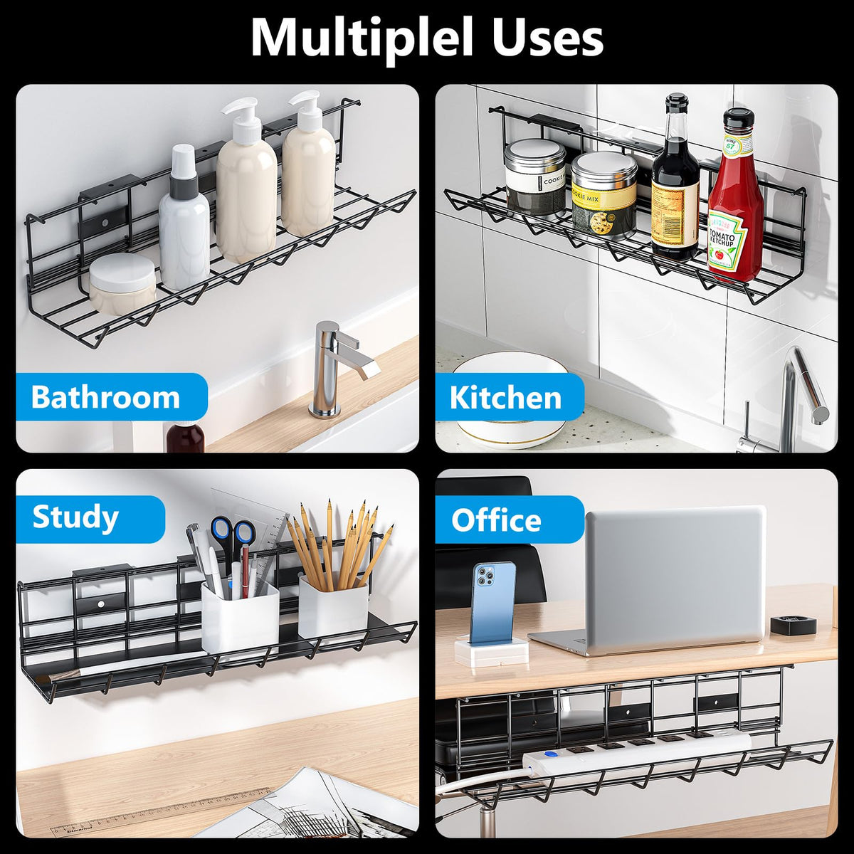 Delamu two-trays setup offers flexible spacing to fit your desk