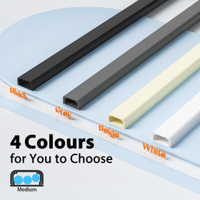 Delamu wall mounted cable cover keeps space tidy