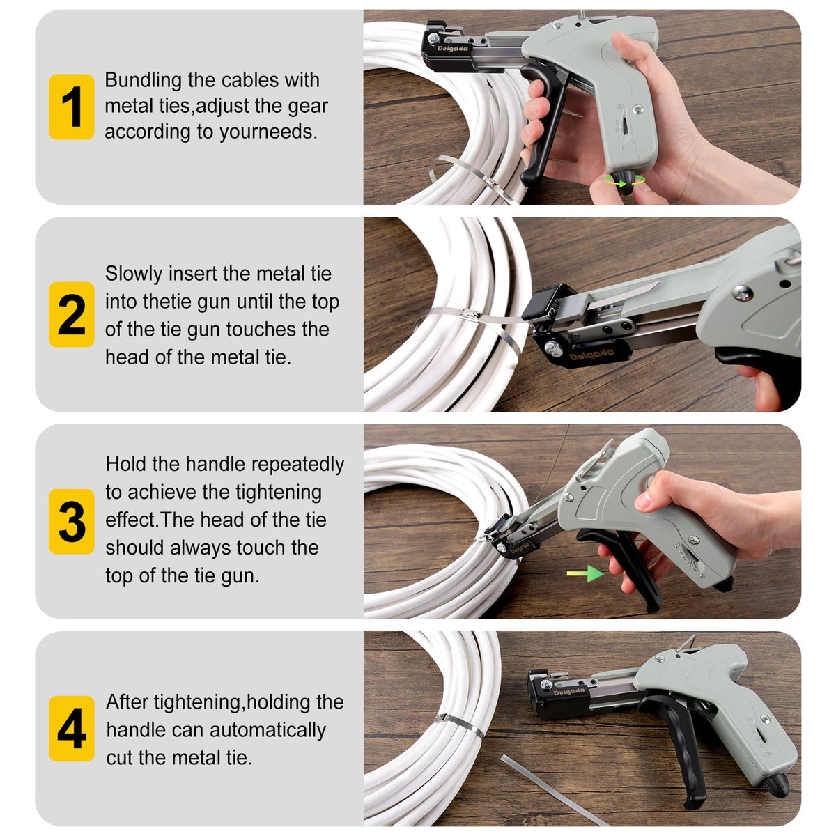 Smart spring design on Delgada gun improves tightening efficiency
