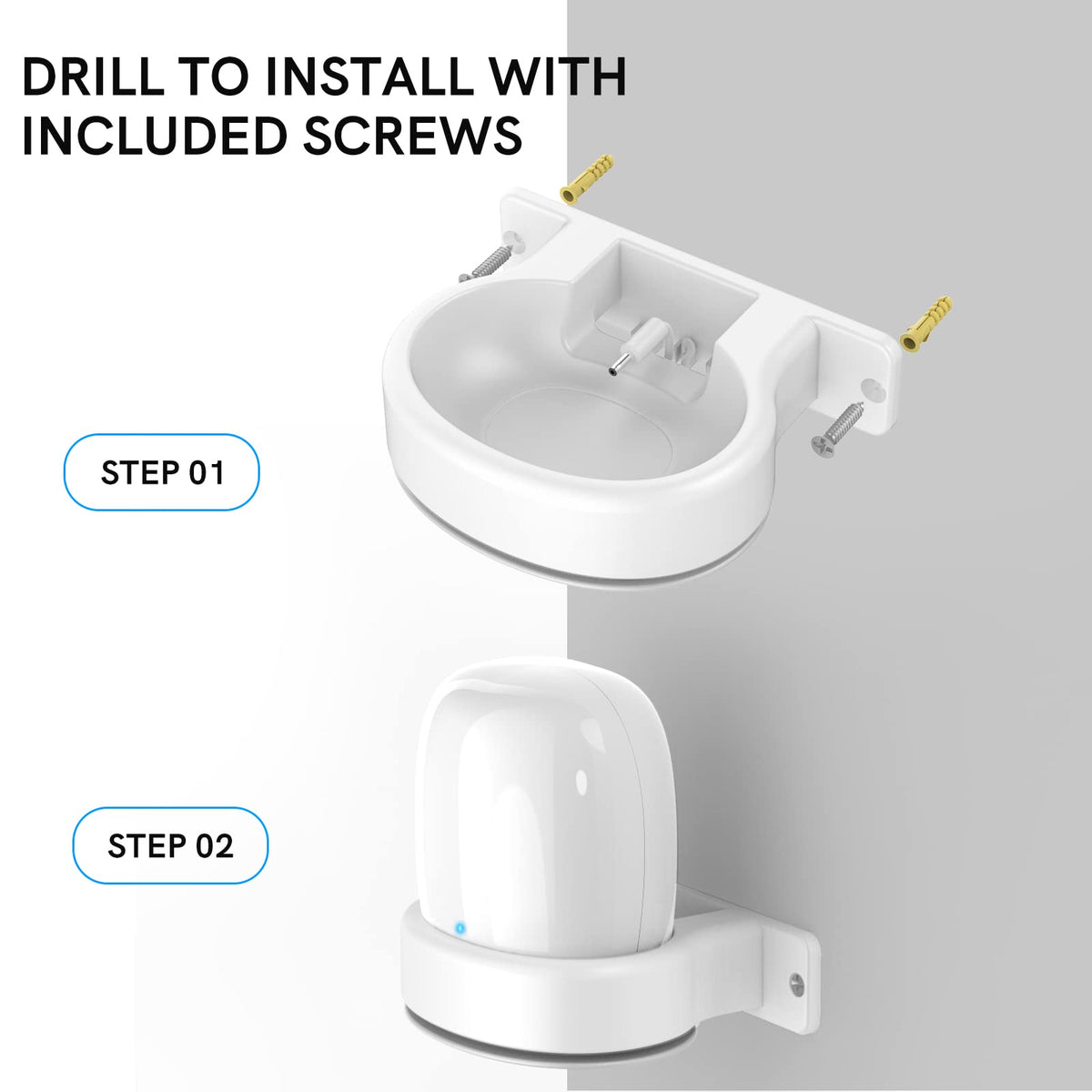 Delidigi Nest WiFi Pro 6E cable management slot hides cords for a clean setup