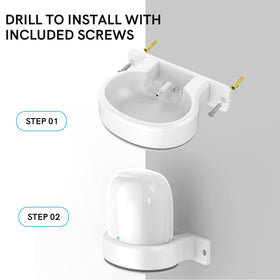 Delidigi Nest WiFi Pro 6E cable management slot hides cords for a clean setup