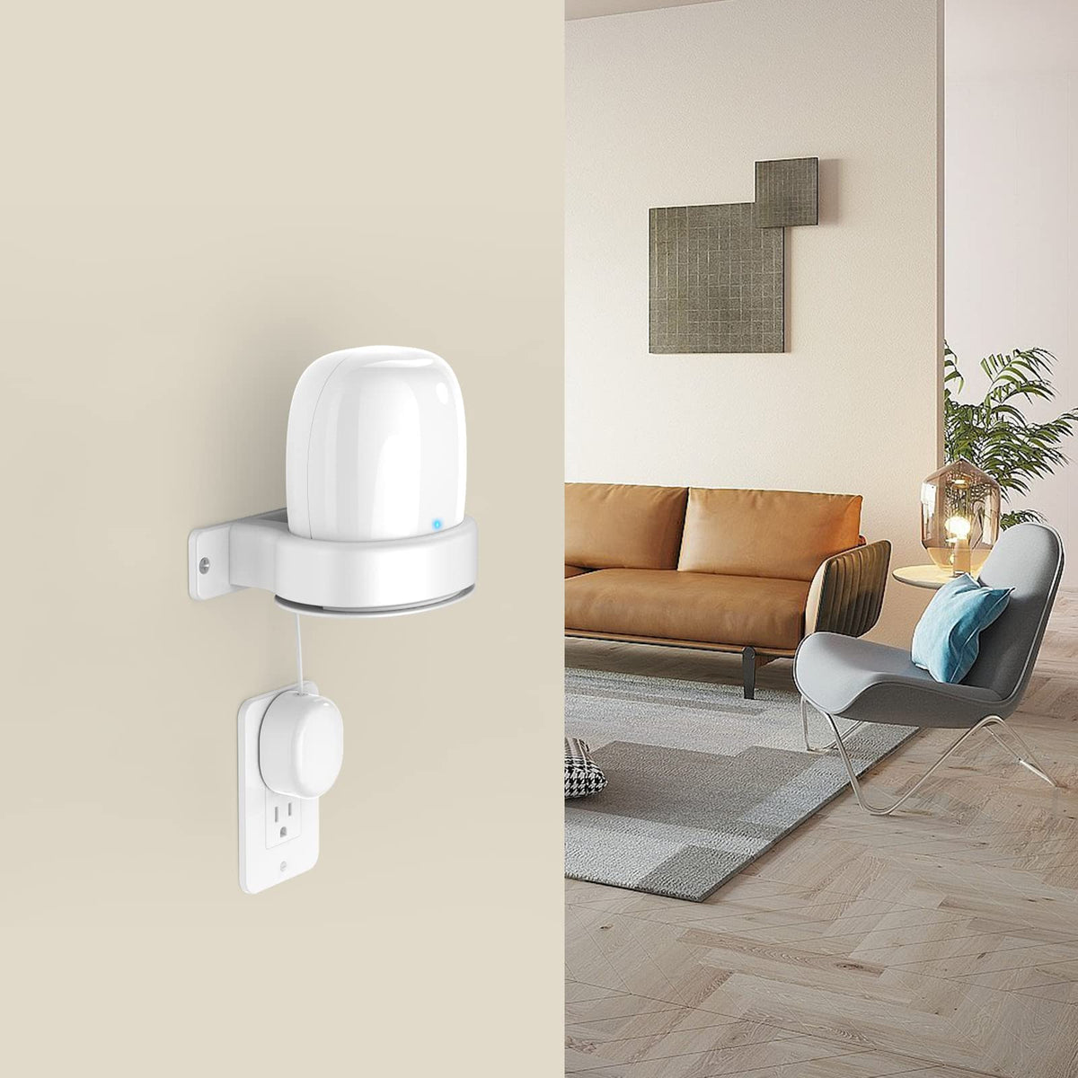 Delidigi Nest WiFi Pro 6E office placement to keep desks clutter-free
