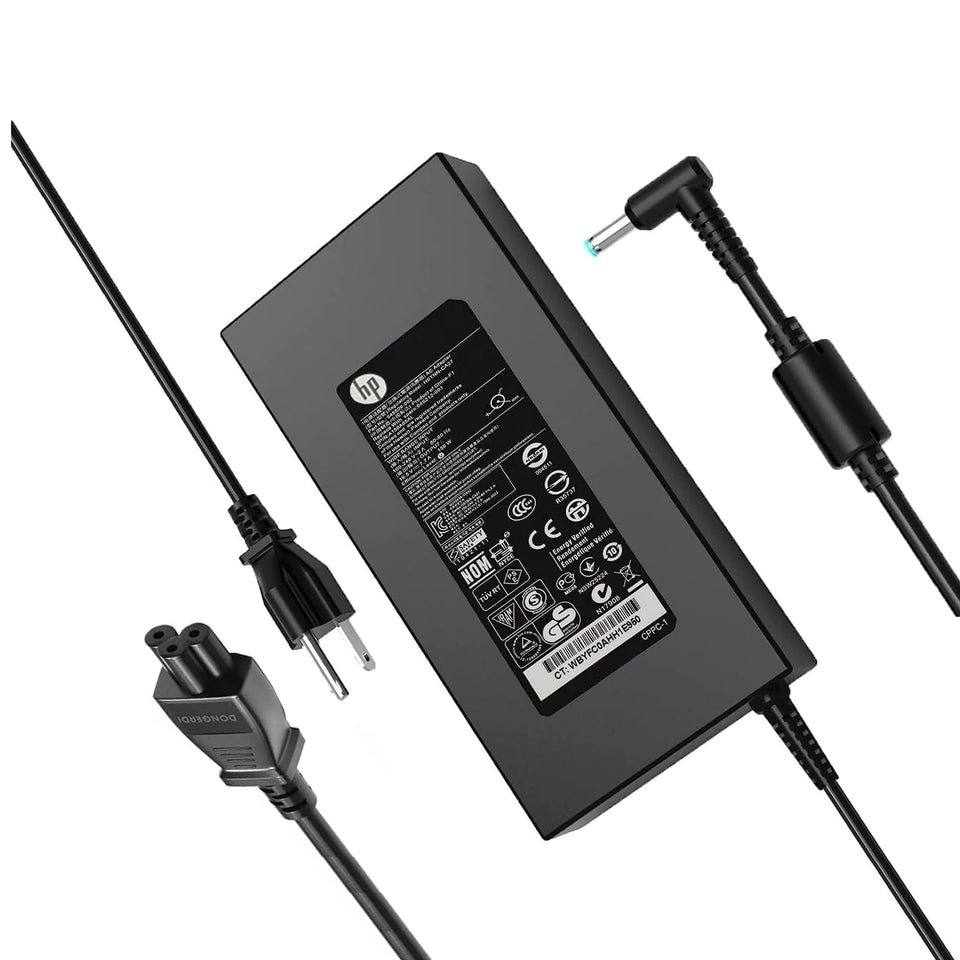Delight Tordor 150W charger with blue tip for HP ZBook and Pavilion laptops
