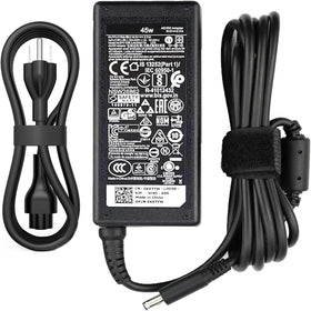Delight Tordor 45W AC charger front view, reliable power for Dell laptops on the go.