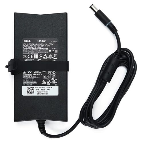 Dell 130W AC adapter with 7.4mm connector for steady laptop charging