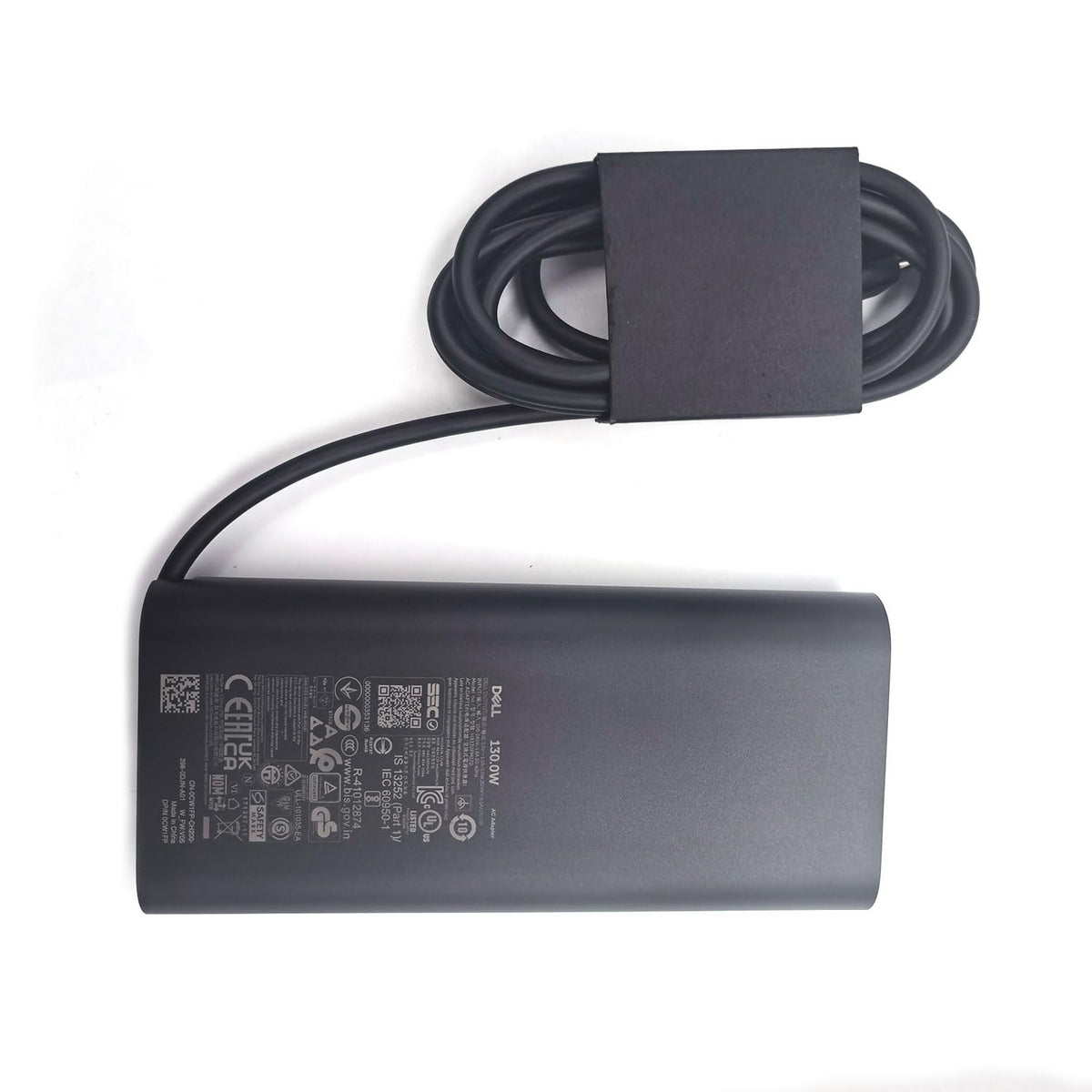 Dell 130W USB-C adapter compatible models list, seamless integration with Dell notebooks.