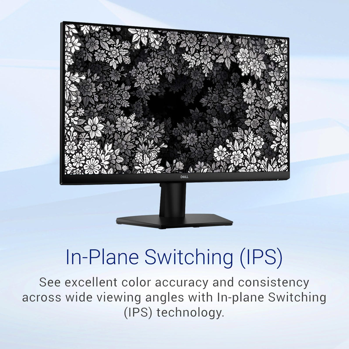 Dell 24-inch monitor with eye comfort tech reducing strain during long sessions.