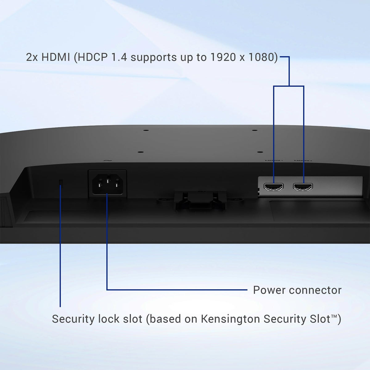 Dell 24-inch monitor with tilt adjustment for comfortable viewing angles.
