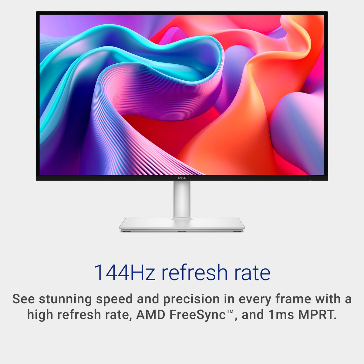 Dell 27 Plus S2725DSM dual speakers highlighted for immersive desktop audio.