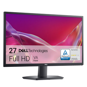 Dell 27 SE2725H front view showing slim profile for space-saving desk setup.