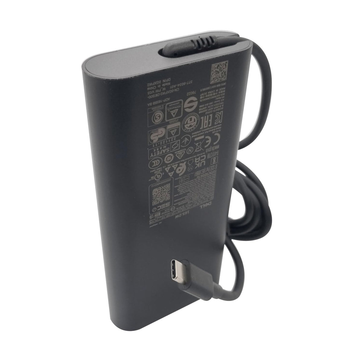 3ft power cord included with Dell charger for flexible desk-to-outlet arrangement.