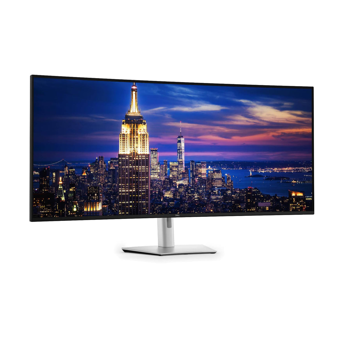 Dell 52-inch Ultrasharp curved 6K display immersive workspace for productivity.