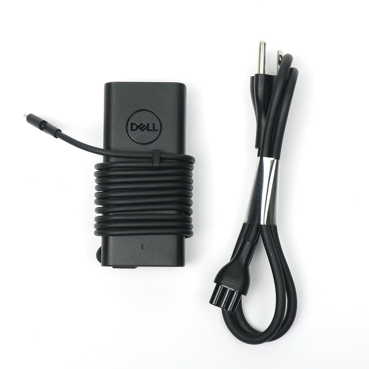 Dell 65W USB-C Charger front view powers Latitude laptops on the go.