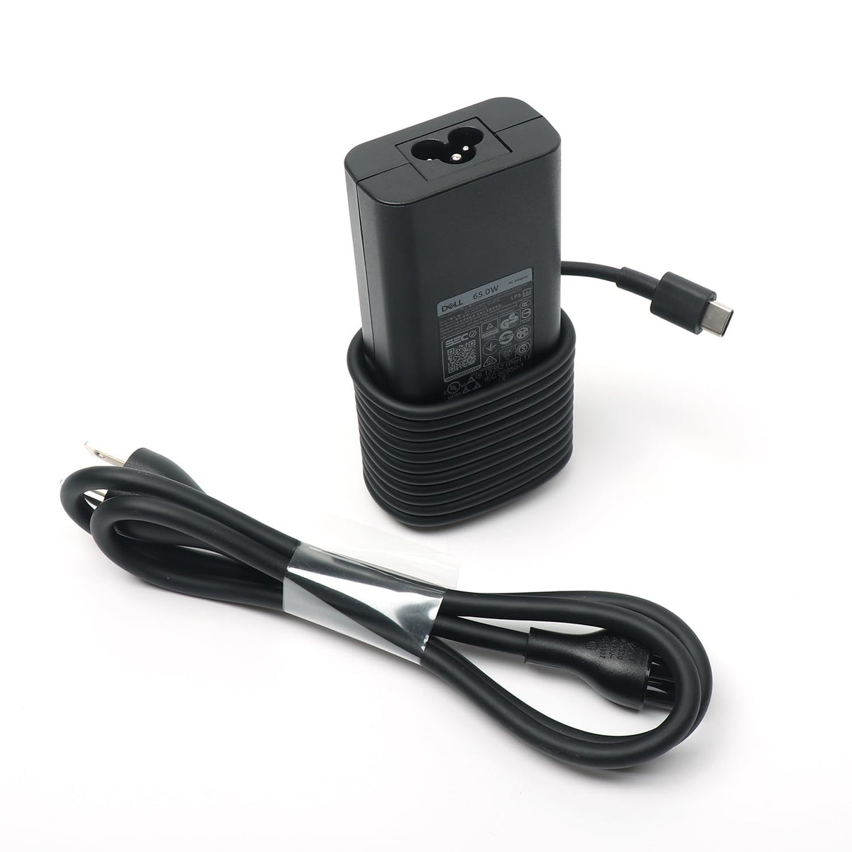 Dell 65W USB-C charger HA65NM190 front view for Latitude laptops.