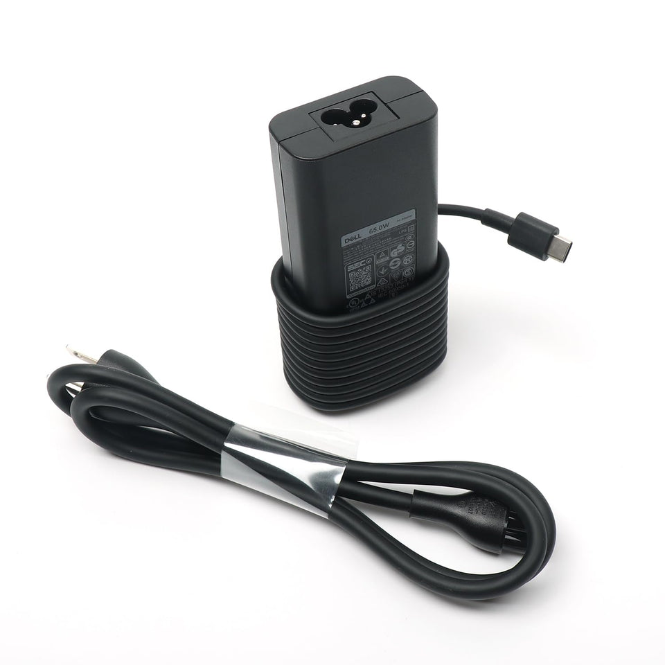 Dell 65W USB-C charger HA65NM190 front view for Latitude laptops.