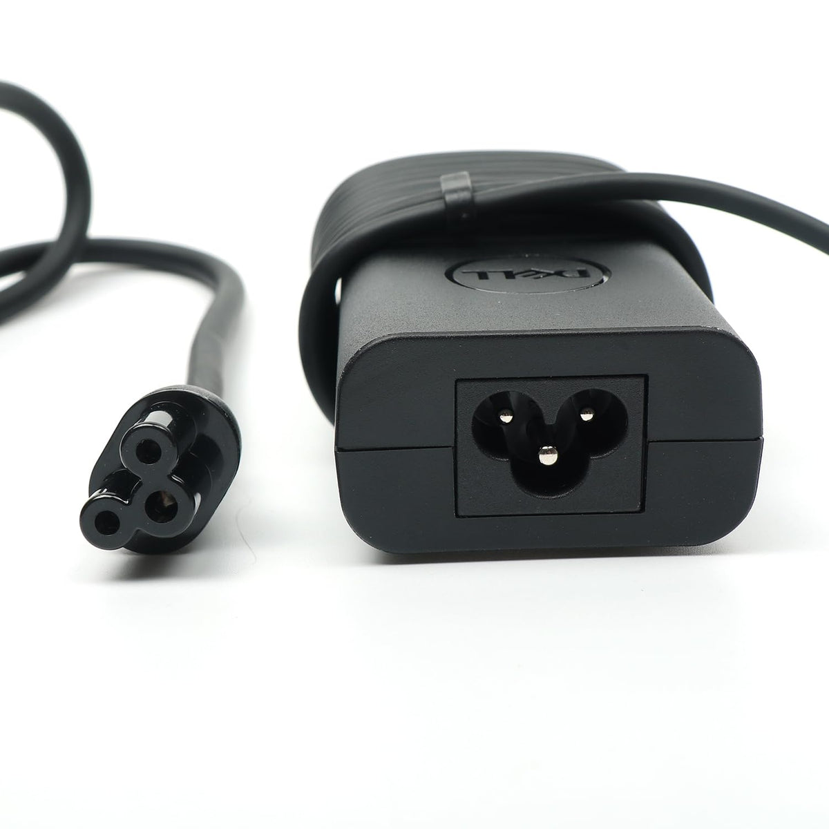 Dell 65W USB-C charger with Latitude 7420 display angled port for reliable power