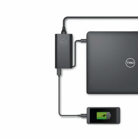 Dell adapter DC connector with LED ring indicating power connection status