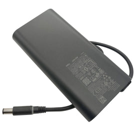 Dell adapter label with specs showing genuine OEM compatibility