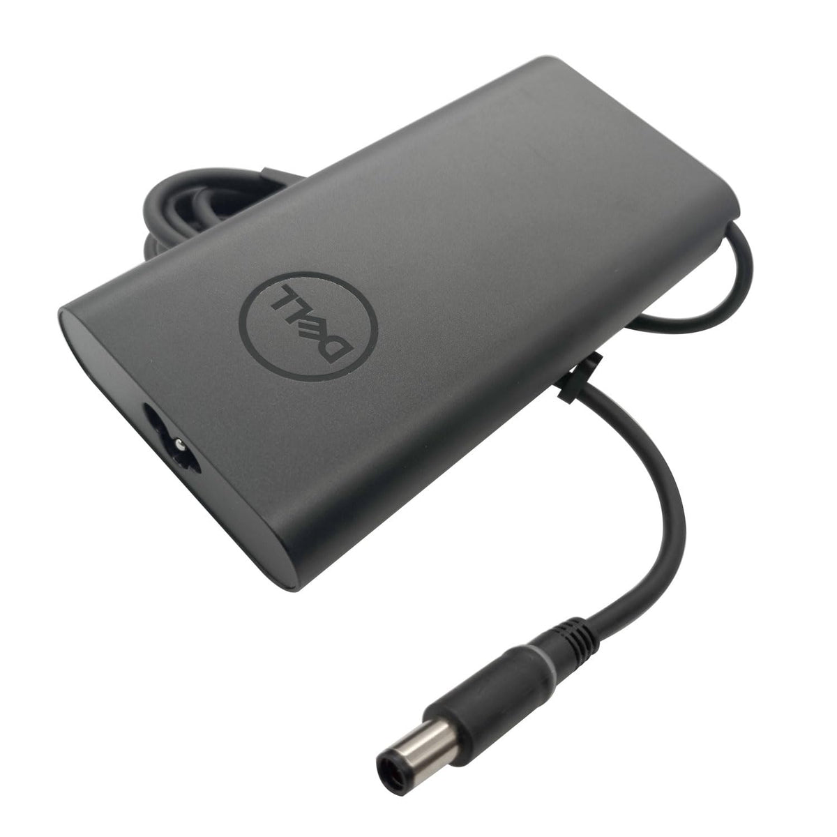 Dell adapter GaN component close detail improving efficiency and heat
