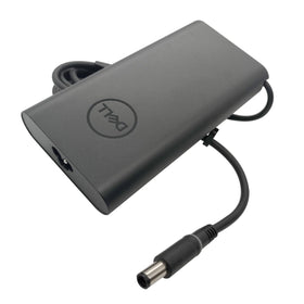 Dell adapter GaN component close detail improving efficiency and heat