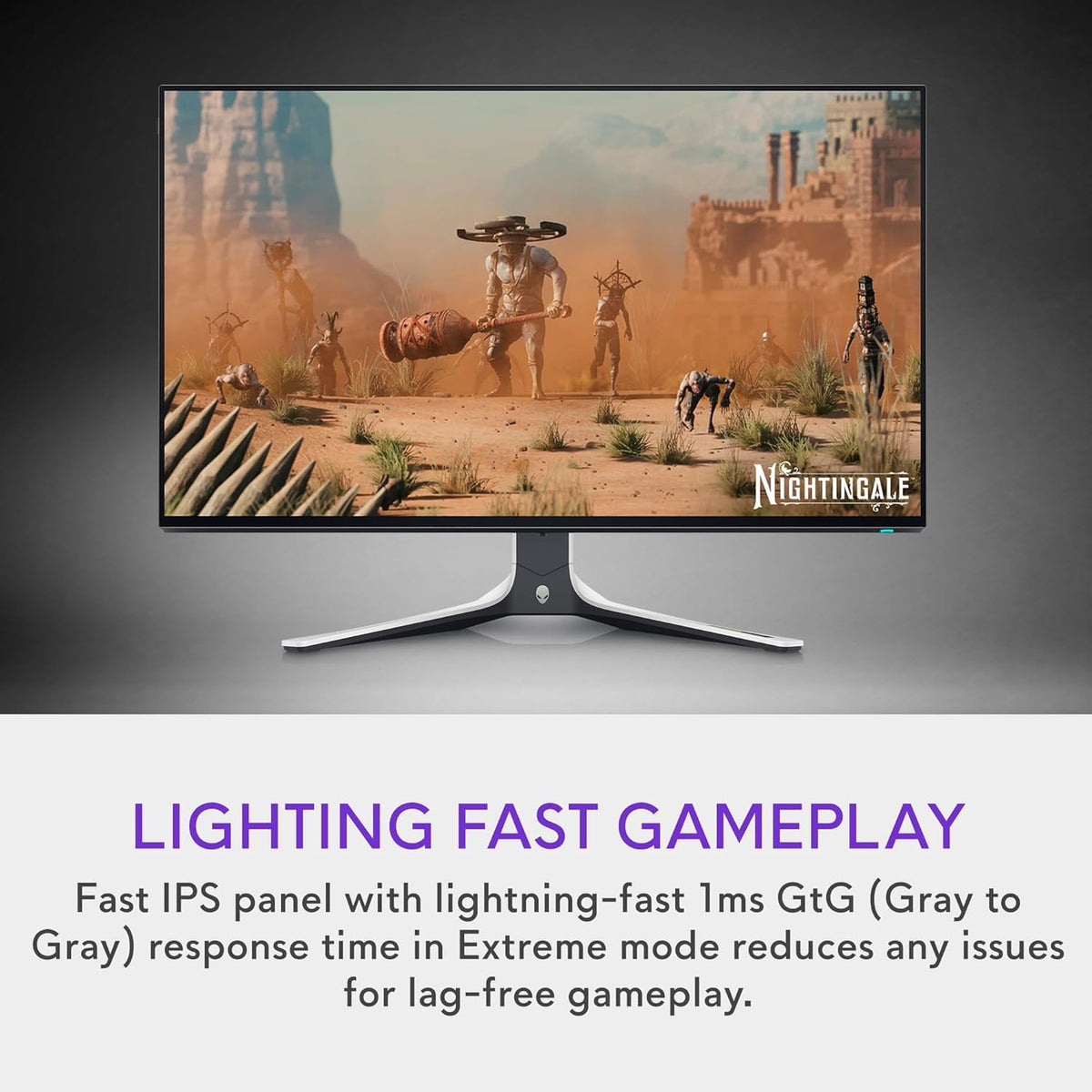 Dell Alienware 27 monitor side profile emphasizing sleek gaming design