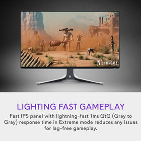 Dell Alienware 27 monitor side profile emphasizing sleek gaming design