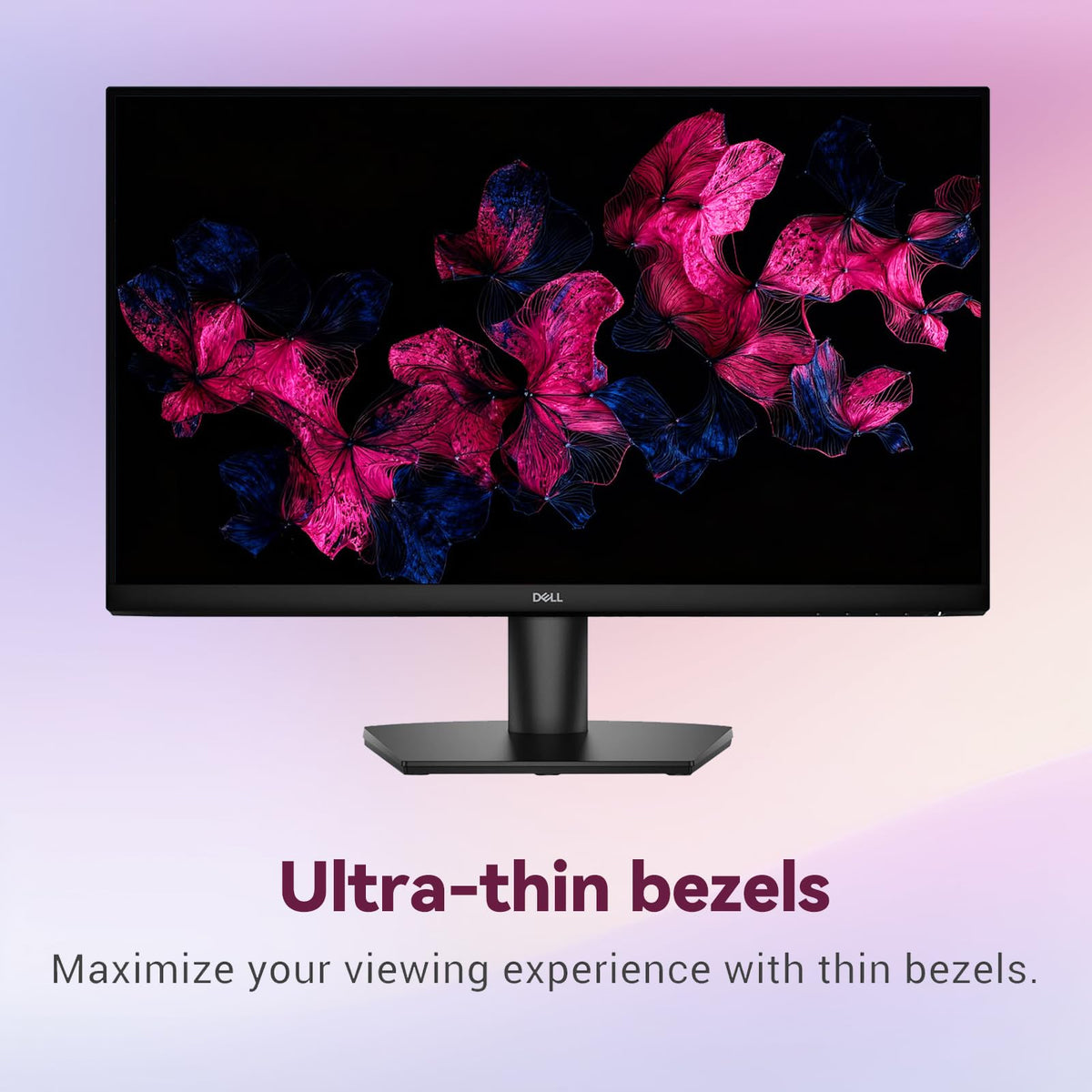 Dell monitor with anti-glare surface and eye comfort features for easier viewing