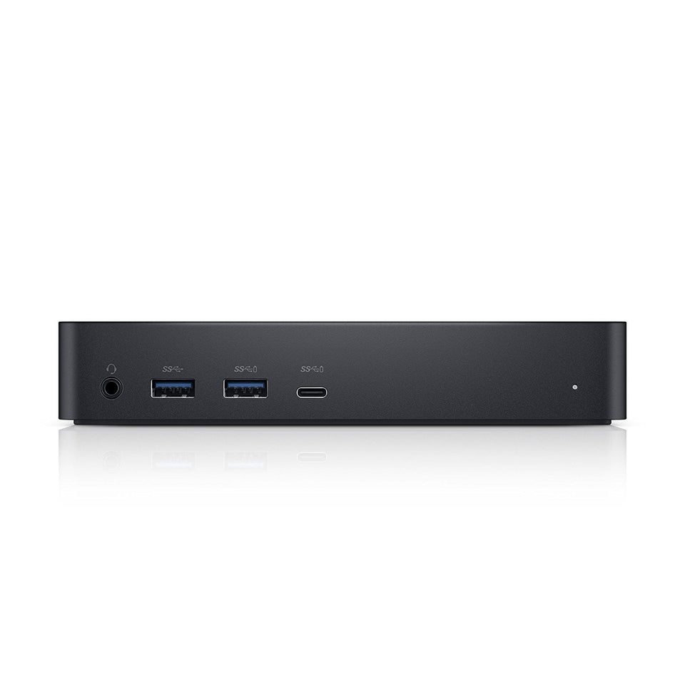 Dell D6000 front view showing hub ports and tidy desk benefit